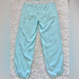 Lululemon Serene Loose Fit Pants Aqua Blue Size 10
